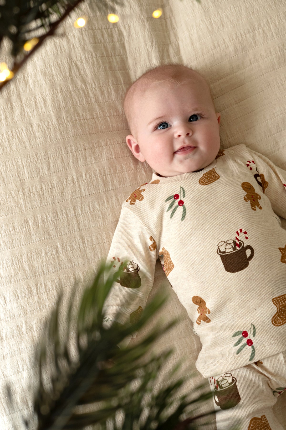 Feetje Premium Pyjama Cosy Cookie - Koekjes (Beige) | Maat 56 t/m 152